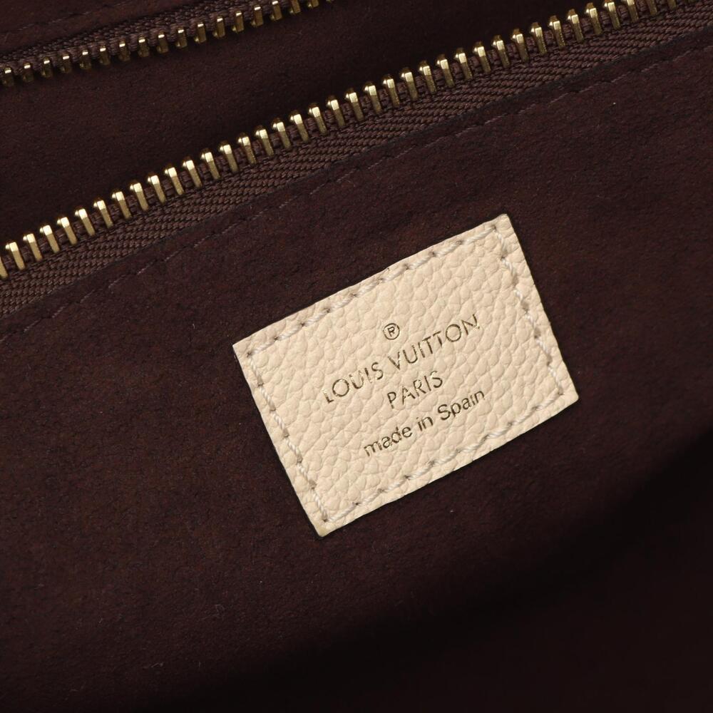 Louis Vuitton Neverfull Tote Bag Leather Monogram Empreinte Ivory White - Picture 3 of 7